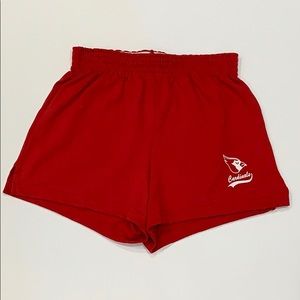 Soffe shorts classic style red cardinal logo